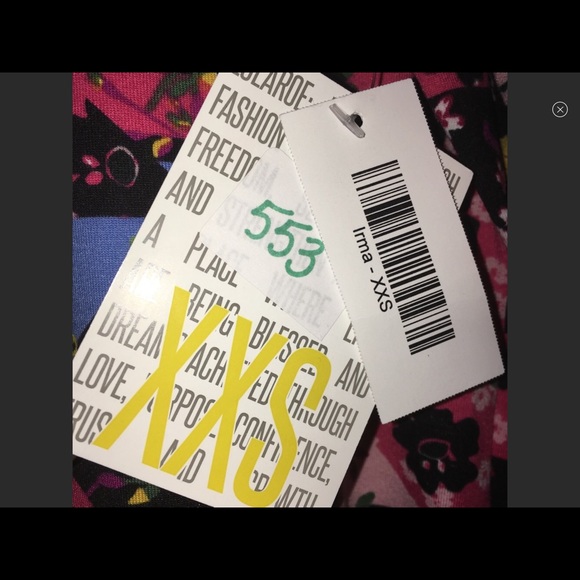 XXS Pink Floral LuLaRoe Irma Tunic - BNWT - Picture 3 of 5